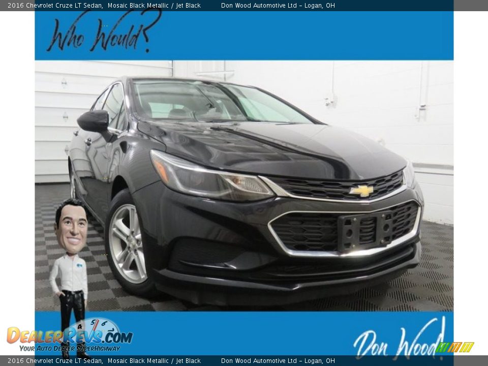 2016 Chevrolet Cruze LT Sedan Mosaic Black Metallic / Jet Black Photo #1