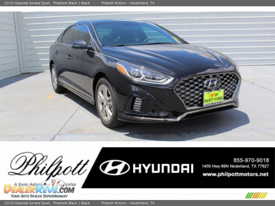 2019 Hyundai Sonata Sport Phantom Black / Black Photo #1