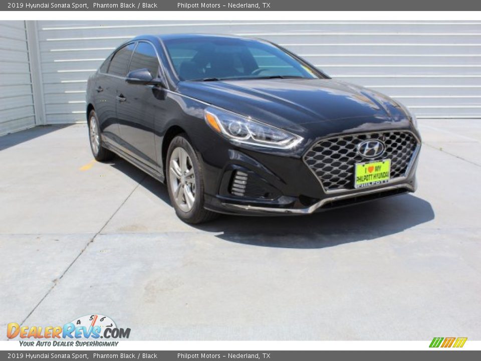 2019 Hyundai Sonata Sport Phantom Black / Black Photo #2