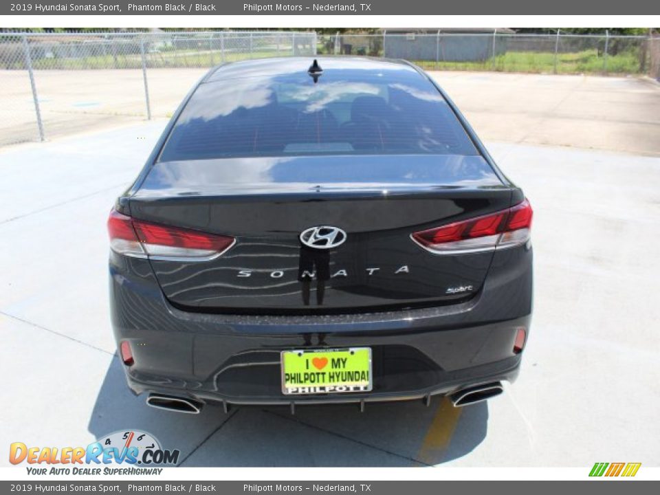 2019 Hyundai Sonata Sport Phantom Black / Black Photo #7