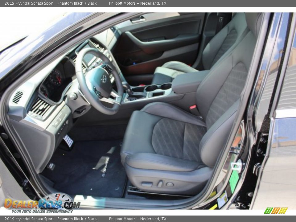 2019 Hyundai Sonata Sport Phantom Black / Black Photo #10