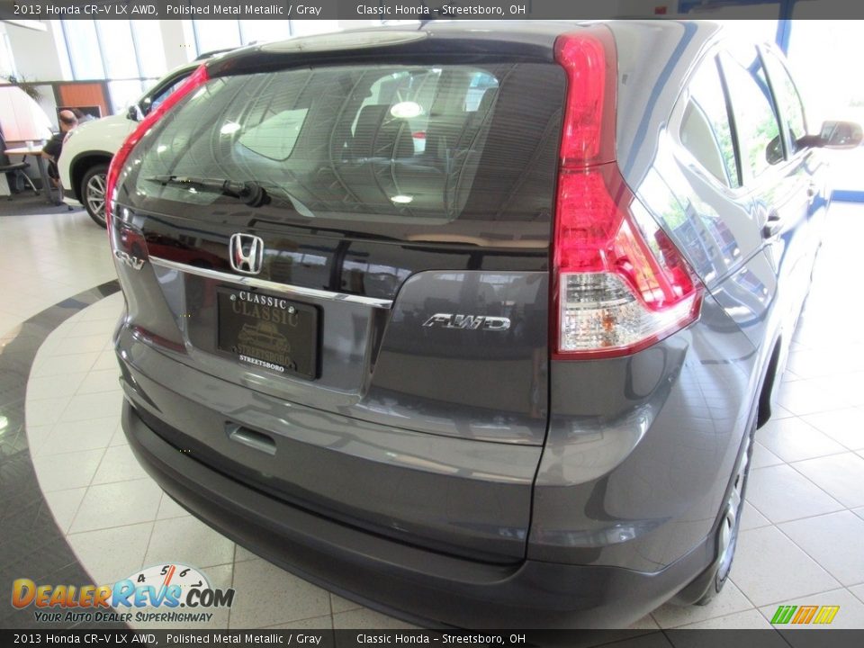 2013 Honda CR-V LX AWD Polished Metal Metallic / Gray Photo #10