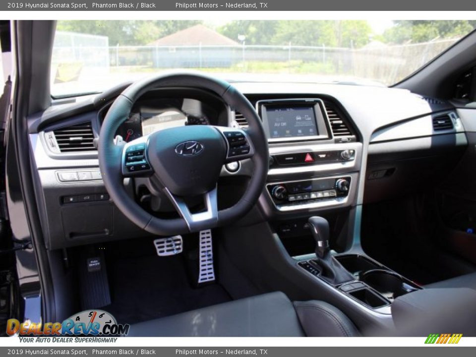 2019 Hyundai Sonata Sport Phantom Black / Black Photo #14