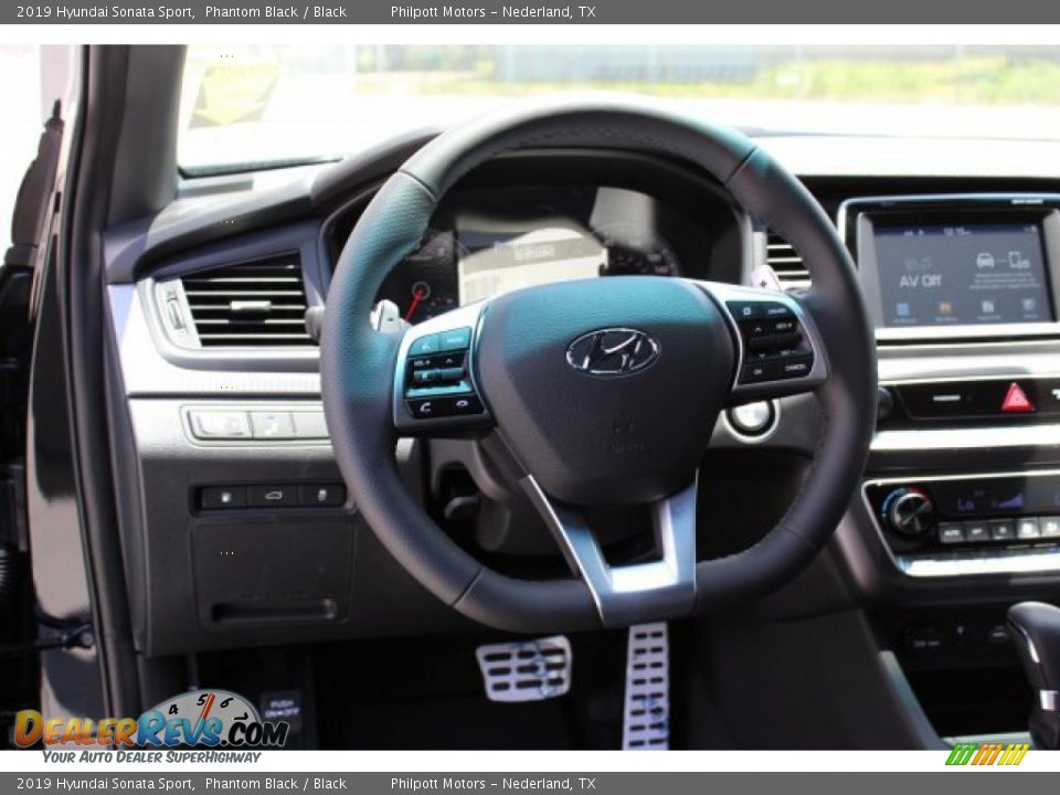 2019 Hyundai Sonata Sport Phantom Black / Black Photo #15