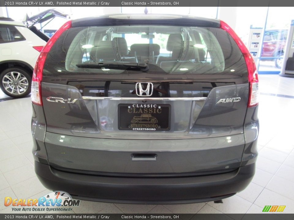 2013 Honda CR-V LX AWD Polished Metal Metallic / Gray Photo #14