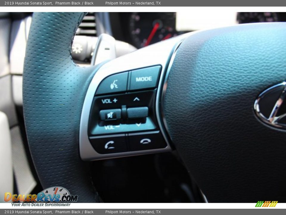 2019 Hyundai Sonata Sport Phantom Black / Black Photo #16