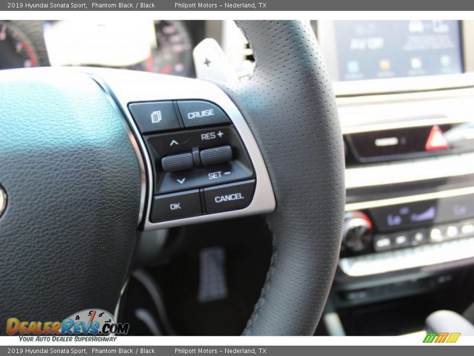 2019 Hyundai Sonata Sport Phantom Black / Black Photo #17