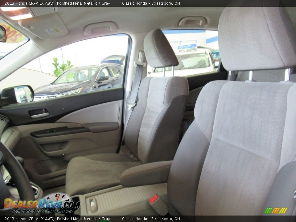 2013 Honda CR-V LX AWD Polished Metal Metallic / Gray Photo #16