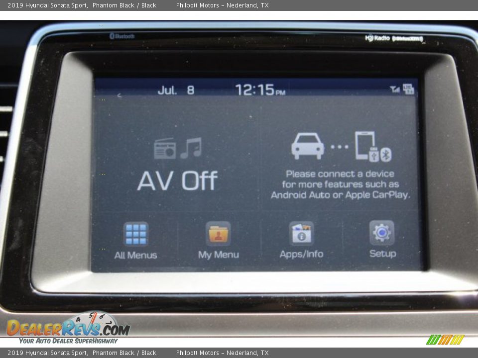 2019 Hyundai Sonata Sport Phantom Black / Black Photo #20