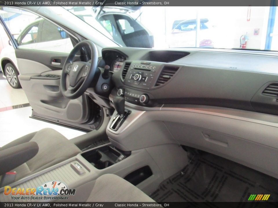 2013 Honda CR-V LX AWD Polished Metal Metallic / Gray Photo #18