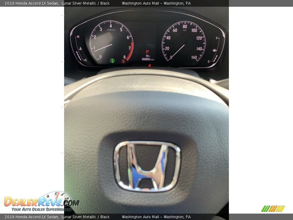 2019 Honda Accord LX Sedan Lunar Silver Metallic / Black Photo #29