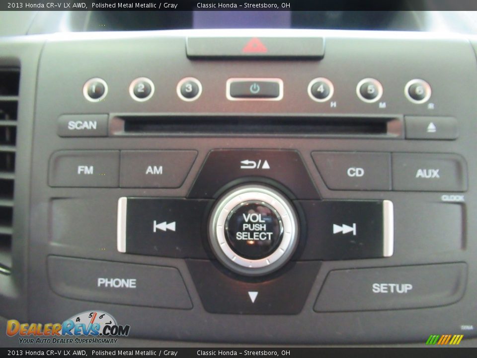 2013 Honda CR-V LX AWD Polished Metal Metallic / Gray Photo #26