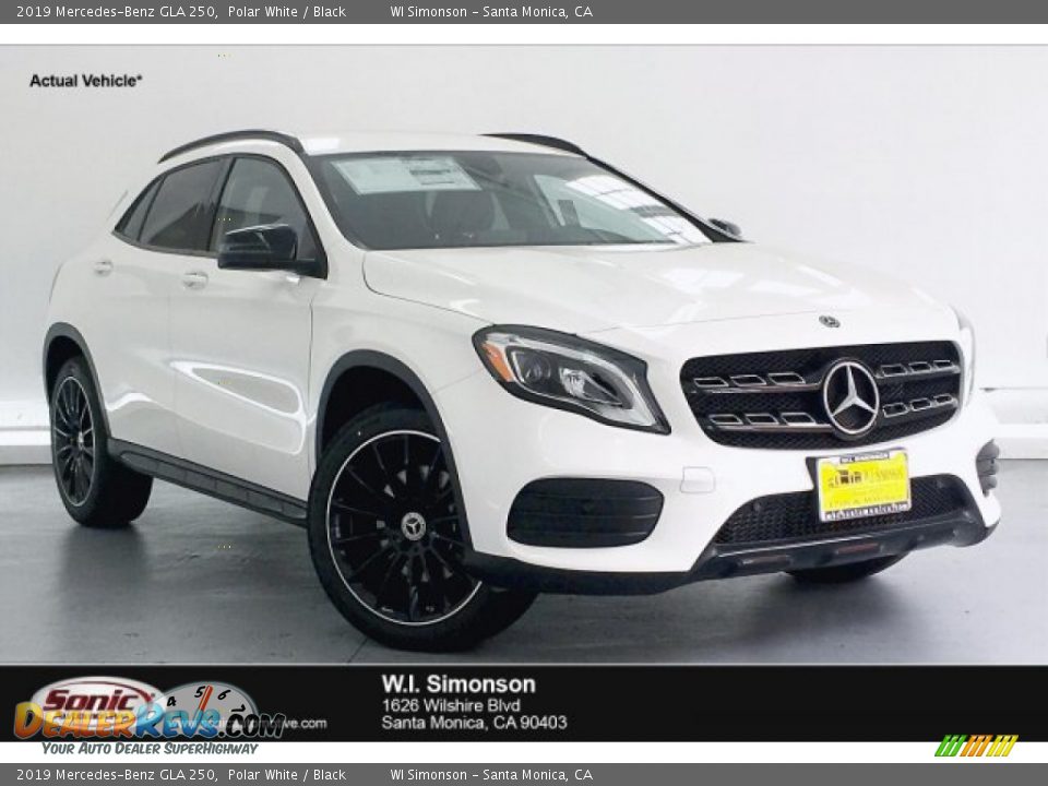 2019 Mercedes-Benz GLA 250 Polar White / Black Photo #1