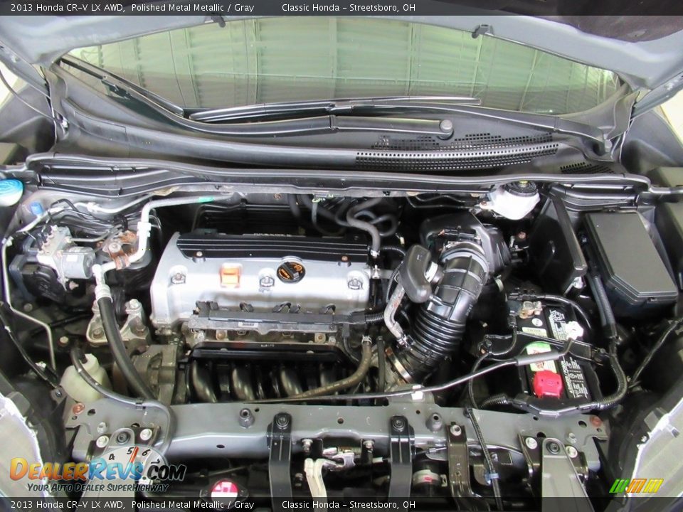 2013 Honda CR-V LX AWD Polished Metal Metallic / Gray Photo #31
