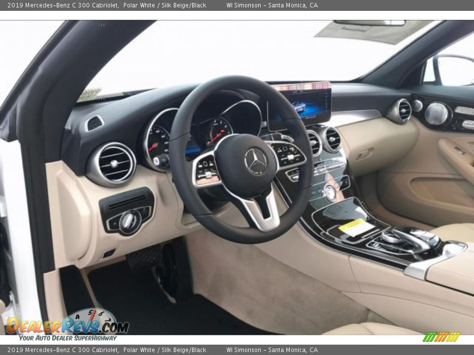 2019 Mercedes-Benz C 300 Cabriolet Polar White / Silk Beige/Black Photo #4