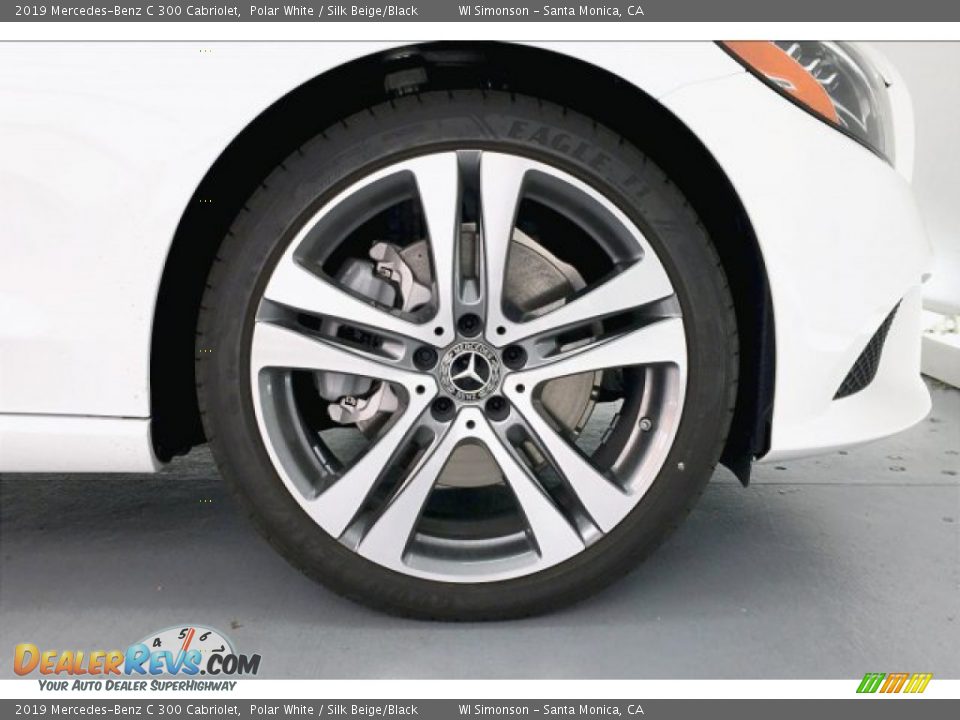 2019 Mercedes-Benz C 300 Cabriolet Polar White / Silk Beige/Black Photo #9
