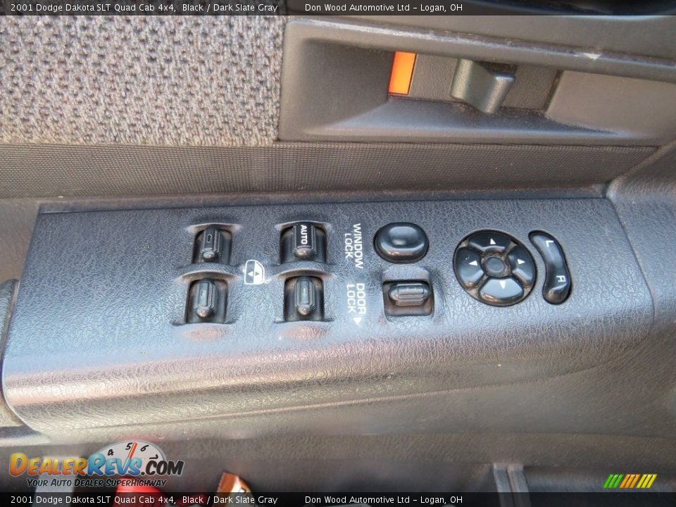 2001 Dodge Dakota SLT Quad Cab 4x4 Black / Dark Slate Gray Photo #14