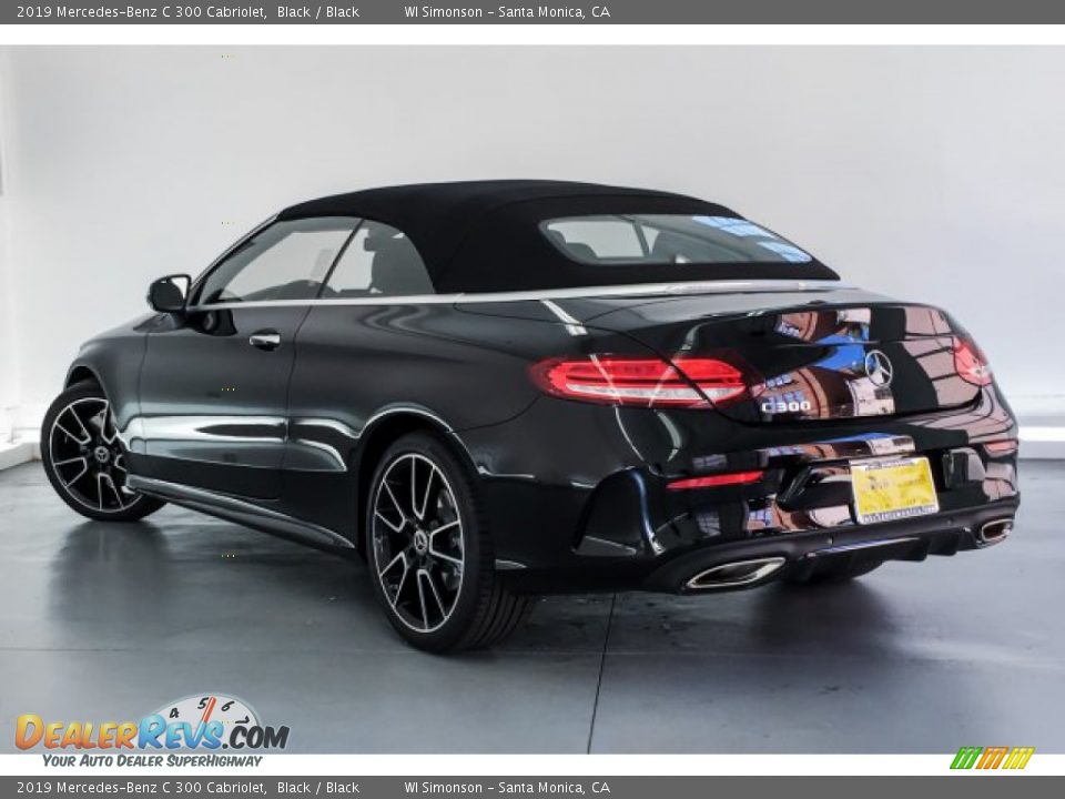 2019 Mercedes-Benz C 300 Cabriolet Black / Black Photo #2