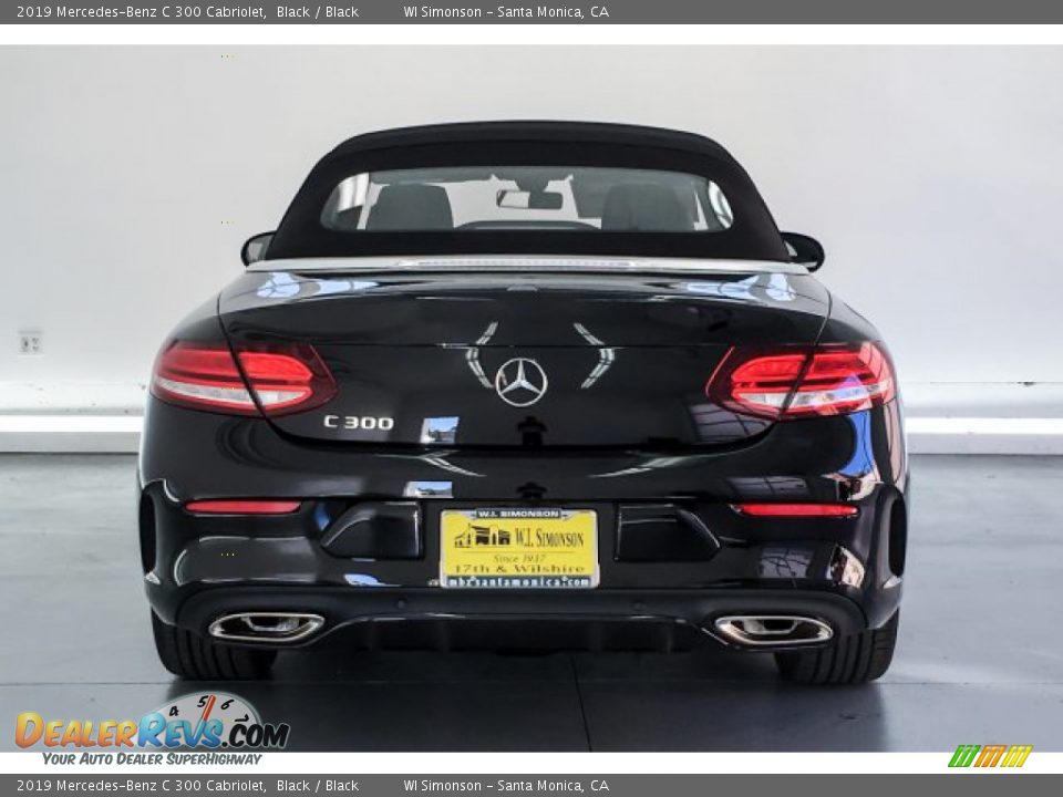 2019 Mercedes-Benz C 300 Cabriolet Black / Black Photo #3