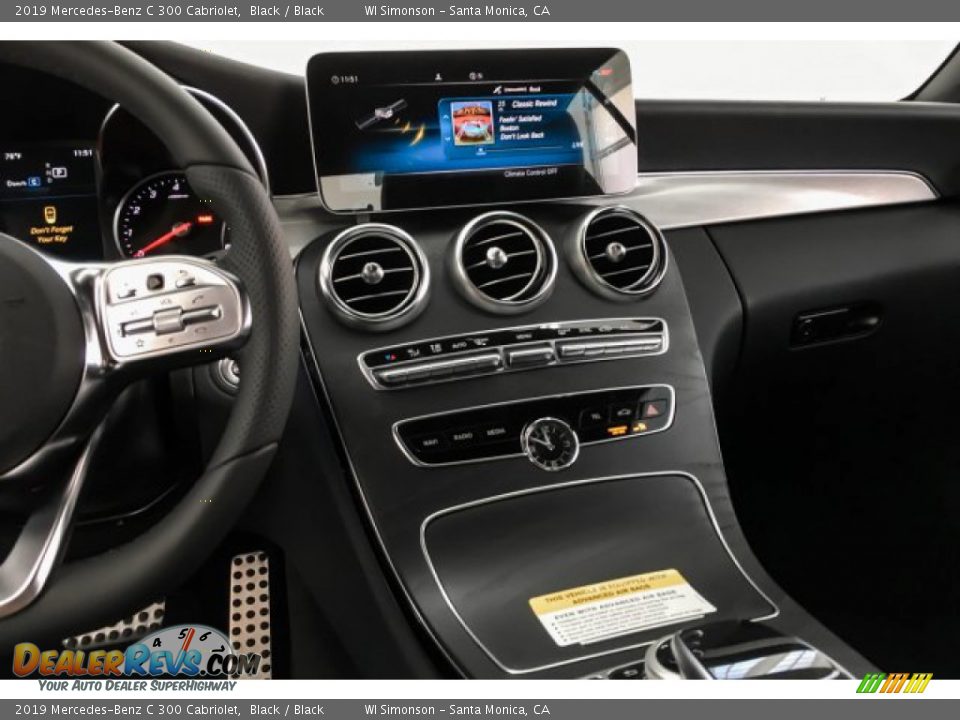 2019 Mercedes-Benz C 300 Cabriolet Black / Black Photo #6