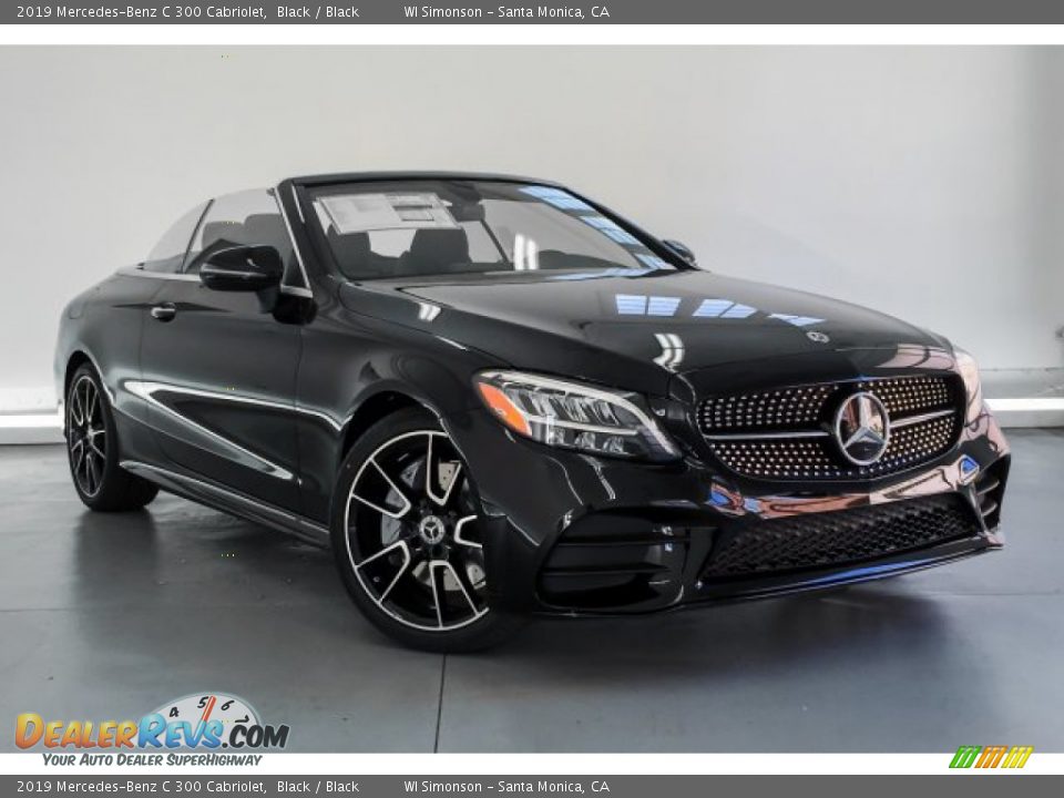2019 Mercedes-Benz C 300 Cabriolet Black / Black Photo #10