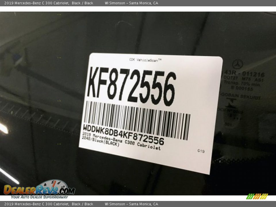 2019 Mercedes-Benz C 300 Cabriolet Black / Black Photo #12