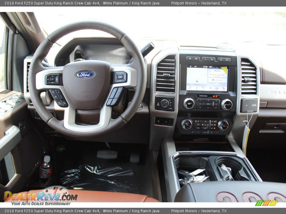 2019 Ford F250 Super Duty King Ranch Crew Cab 4x4 White Platinum / King Ranch Java Photo #22