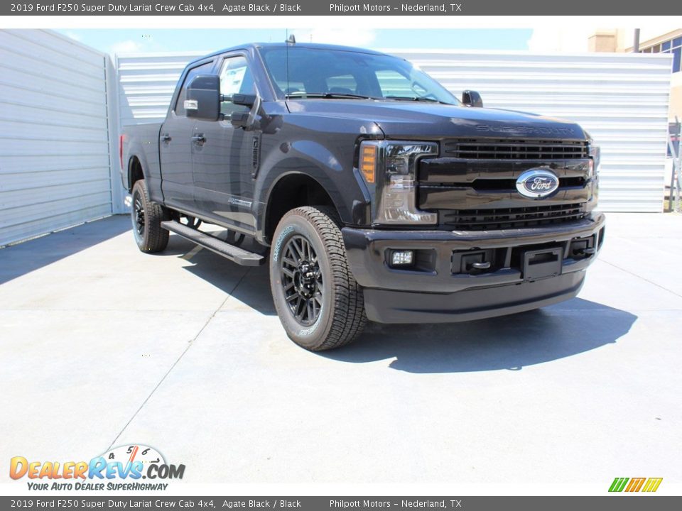 2019 Ford F250 Super Duty Lariat Crew Cab 4x4 Agate Black / Black Photo #2