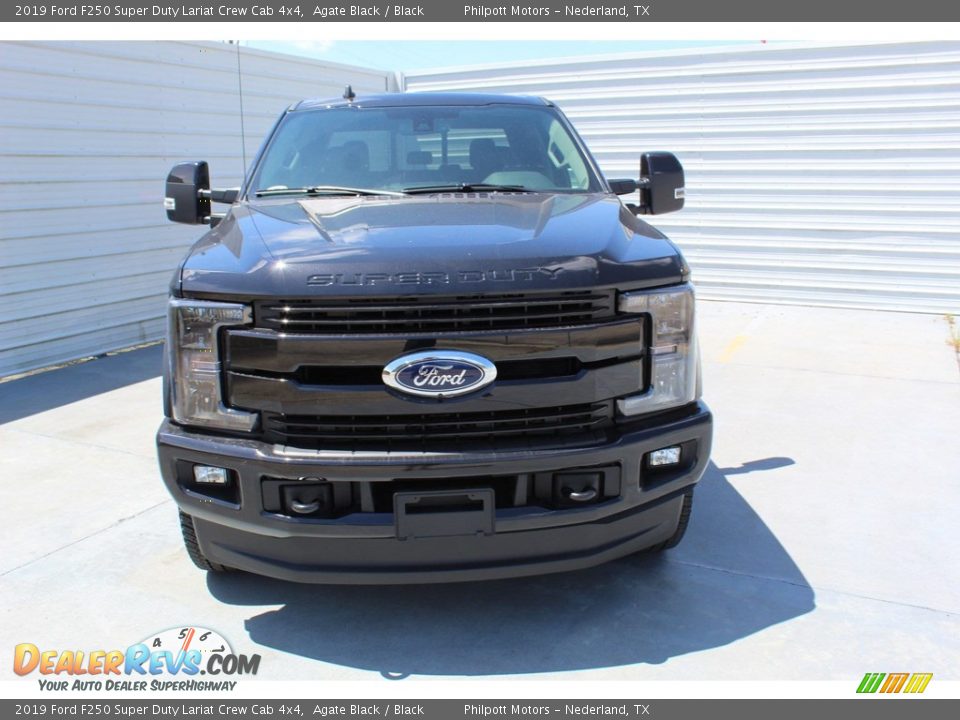 2019 Ford F250 Super Duty Lariat Crew Cab 4x4 Agate Black / Black Photo #3
