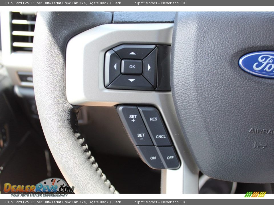 2019 Ford F250 Super Duty Lariat Crew Cab 4x4 Agate Black / Black Photo #13