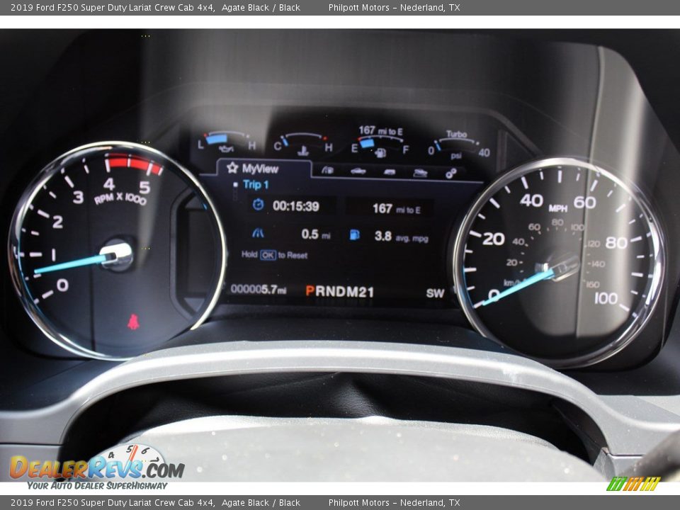 2019 Ford F250 Super Duty Lariat Crew Cab 4x4 Agate Black / Black Photo #15
