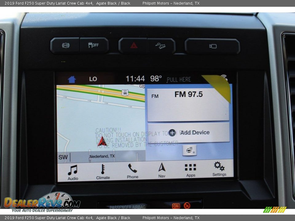 2019 Ford F250 Super Duty Lariat Crew Cab 4x4 Agate Black / Black Photo #17