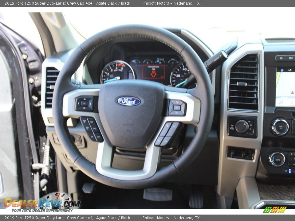 2019 Ford F250 Super Duty Lariat Crew Cab 4x4 Agate Black / Black Photo #23
