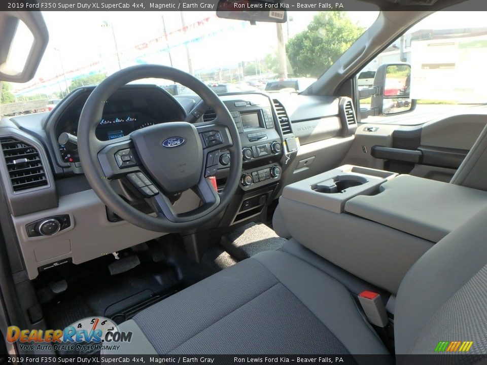2019 Ford F350 Super Duty XL SuperCab 4x4 Magnetic / Earth Gray Photo #15