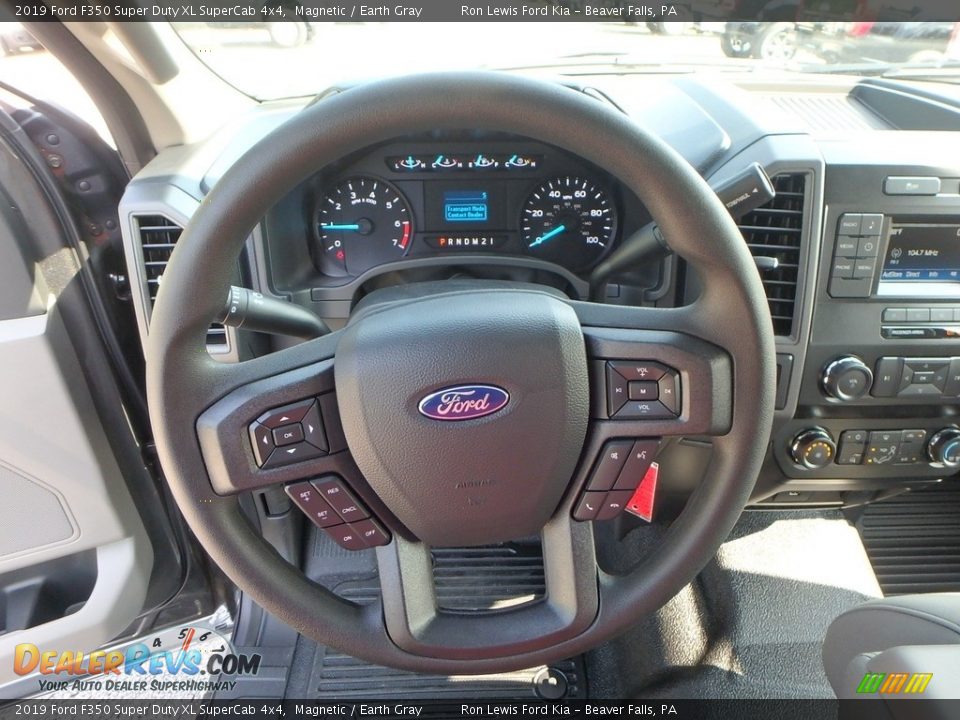 2019 Ford F350 Super Duty XL SuperCab 4x4 Magnetic / Earth Gray Photo #17