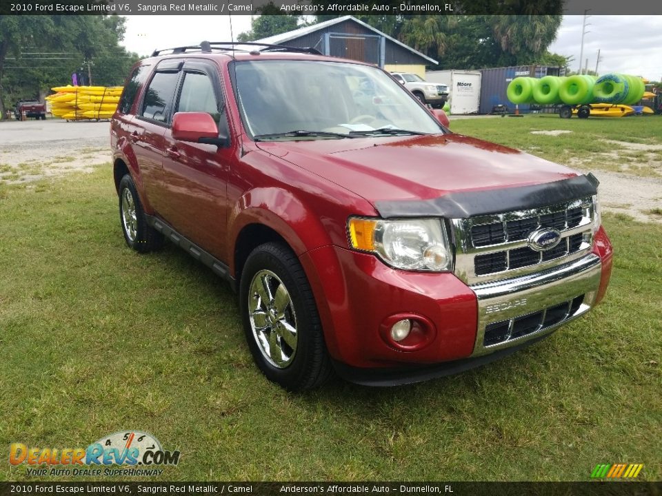 2010 Ford Escape Limited V6 Sangria Red Metallic / Camel Photo #1
