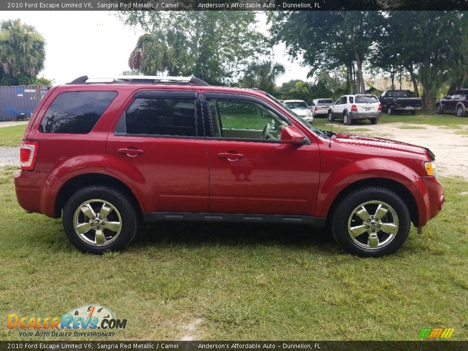 2010 Ford Escape Limited V6 Sangria Red Metallic / Camel Photo #2