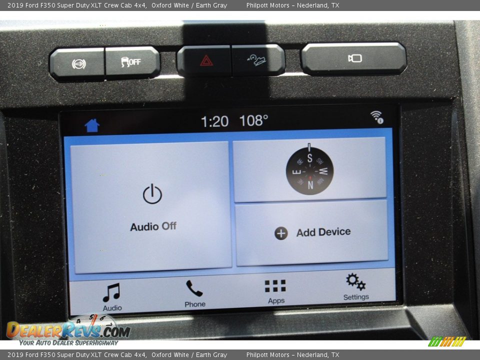 2019 Ford F350 Super Duty XLT Crew Cab 4x4 Oxford White / Earth Gray Photo #16