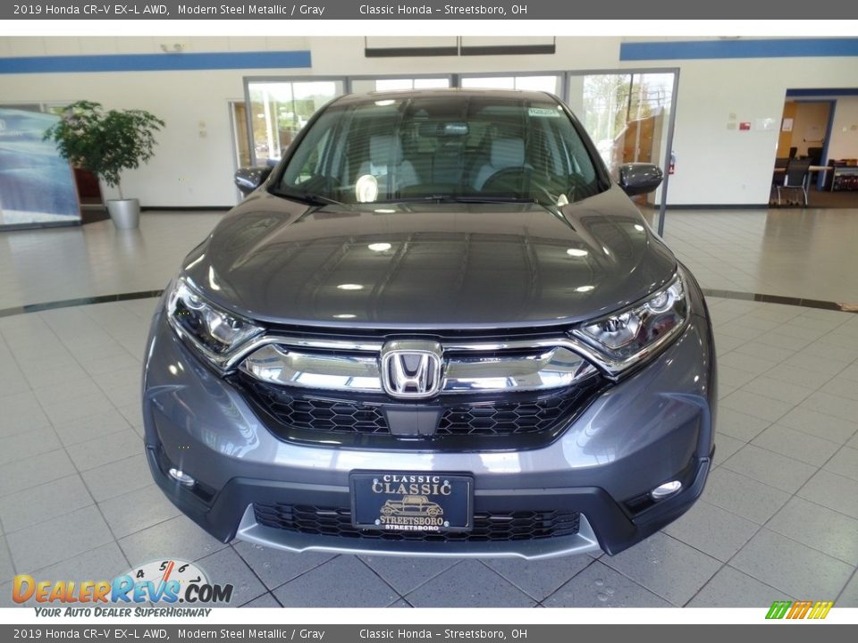 2019 Honda CR-V EX-L AWD Modern Steel Metallic / Gray Photo #3