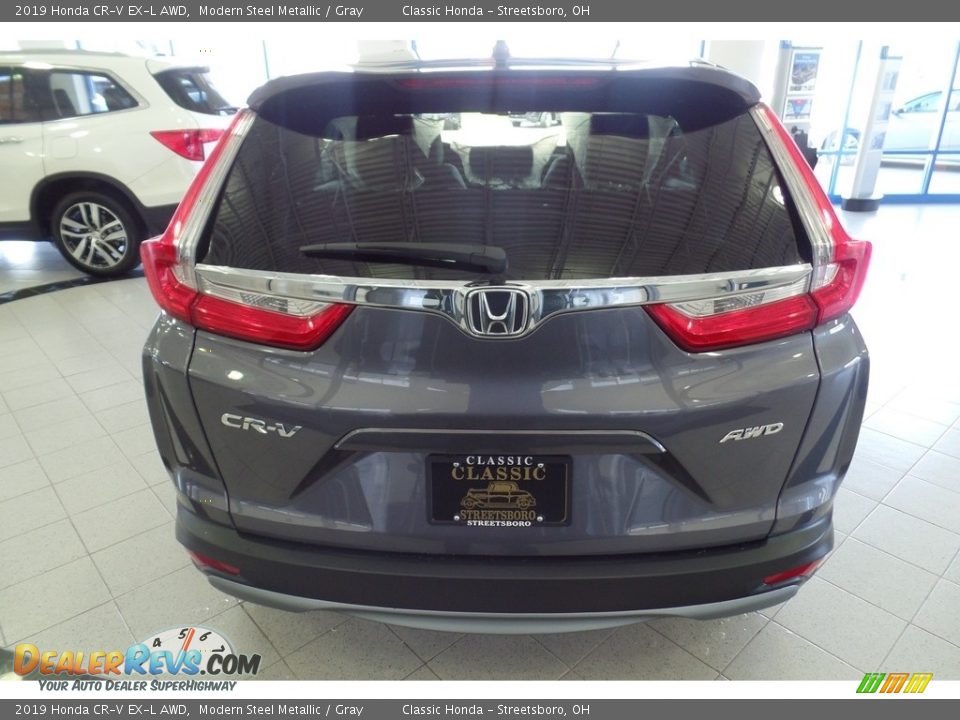 2019 Honda CR-V EX-L AWD Modern Steel Metallic / Gray Photo #4
