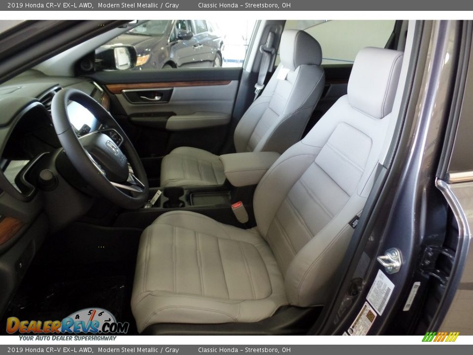 2019 Honda CR-V EX-L AWD Modern Steel Metallic / Gray Photo #8