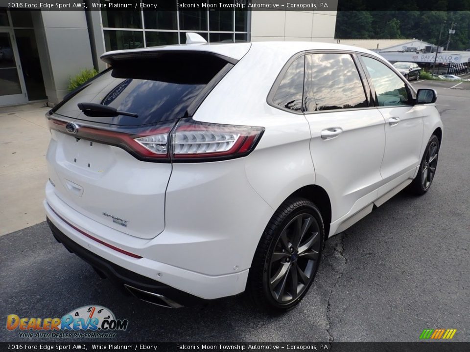 2016 Ford Edge Sport AWD White Platinum / Ebony Photo #2