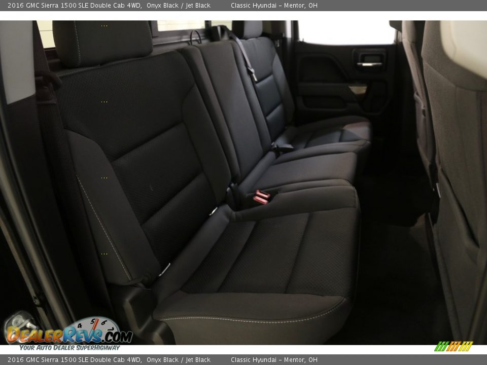 2016 GMC Sierra 1500 SLE Double Cab 4WD Onyx Black / Jet Black Photo #20