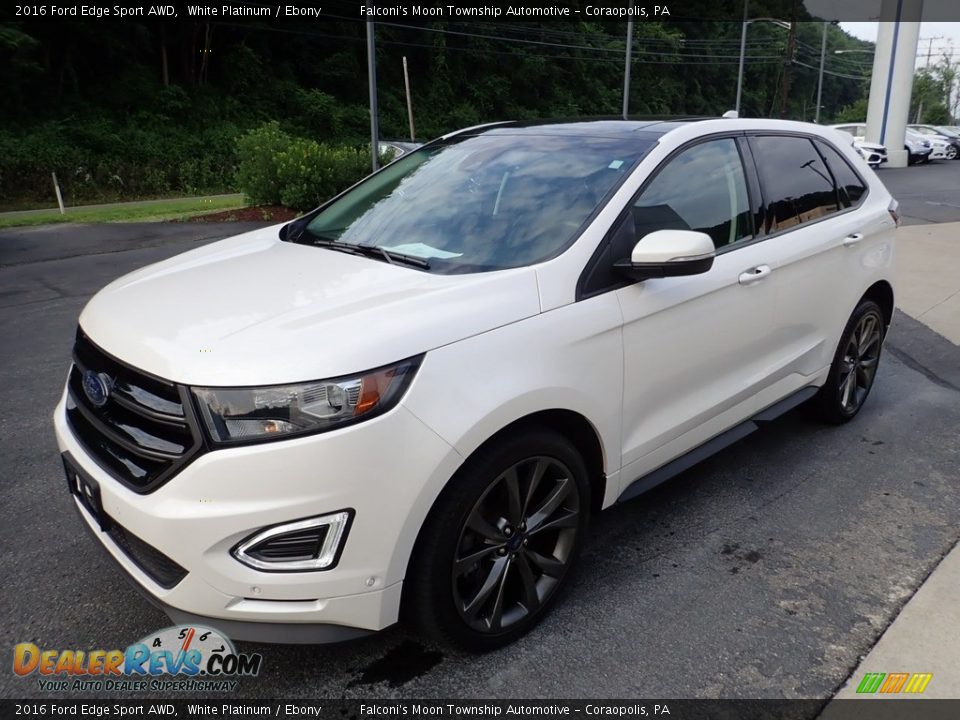 2016 Ford Edge Sport AWD White Platinum / Ebony Photo #7