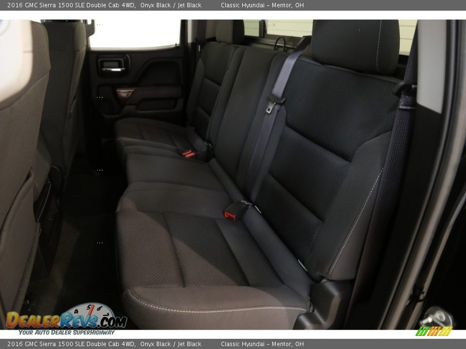 2016 GMC Sierra 1500 SLE Double Cab 4WD Onyx Black / Jet Black Photo #21
