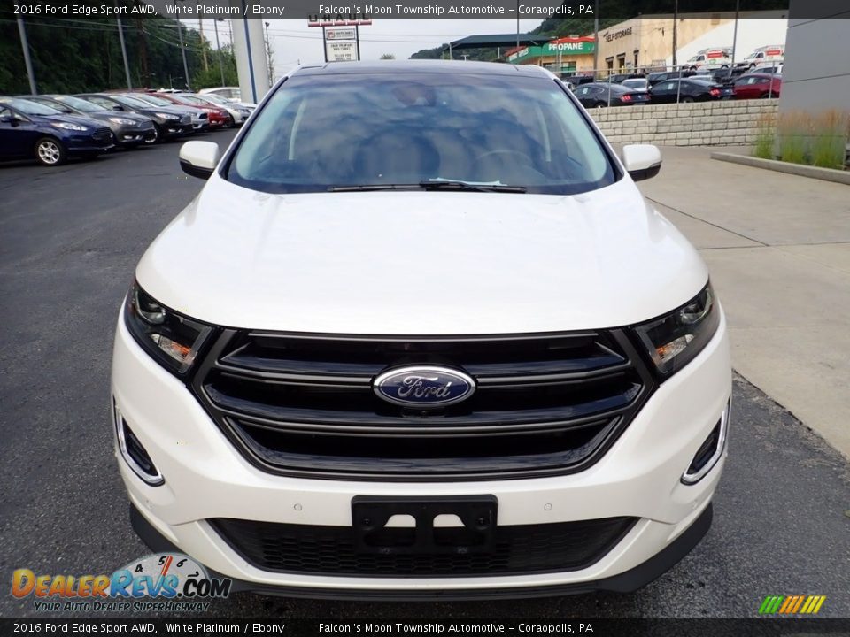 2016 Ford Edge Sport AWD White Platinum / Ebony Photo #8