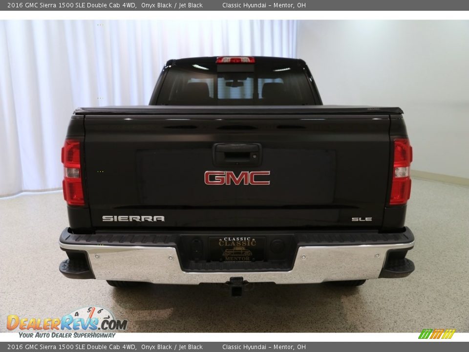 2016 GMC Sierra 1500 SLE Double Cab 4WD Onyx Black / Jet Black Photo #22