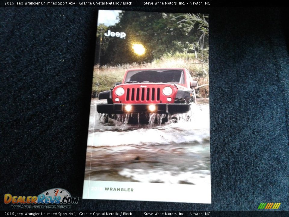 2016 Jeep Wrangler Unlimited Sport 4x4 Granite Crystal Metallic / Black Photo #31
