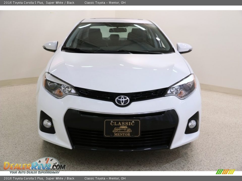 2016 Toyota Corolla S Plus Super White / Black Photo #2