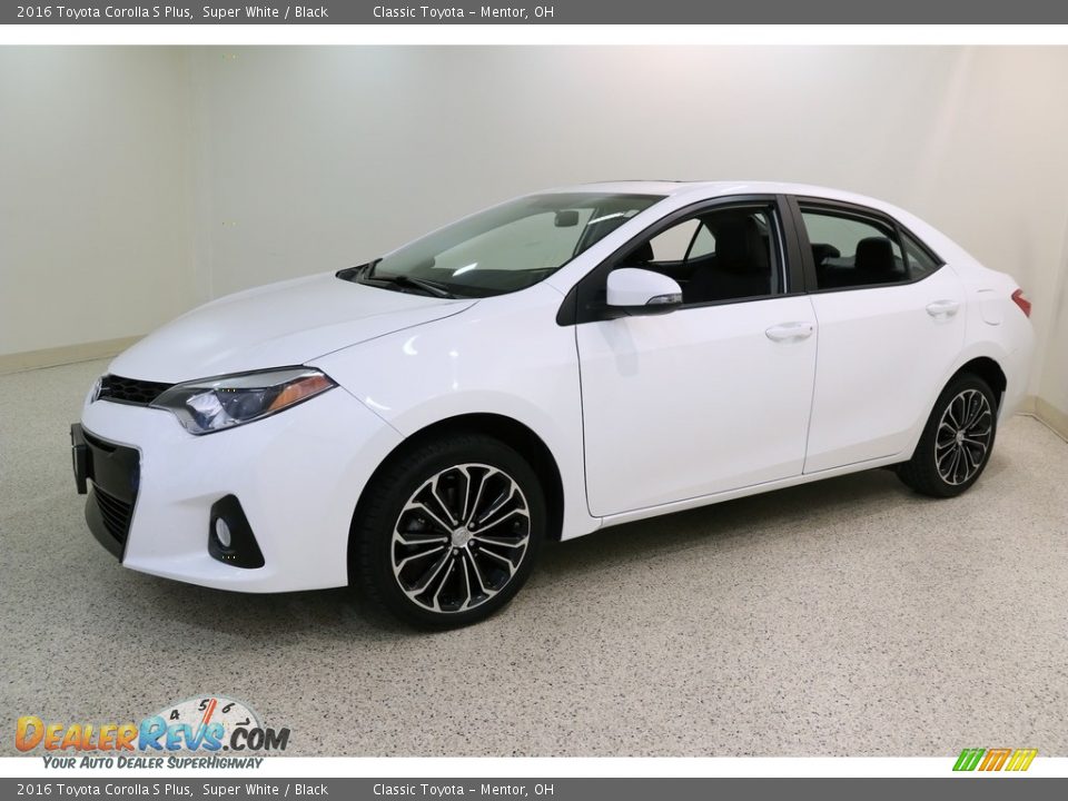 2016 Toyota Corolla S Plus Super White / Black Photo #3